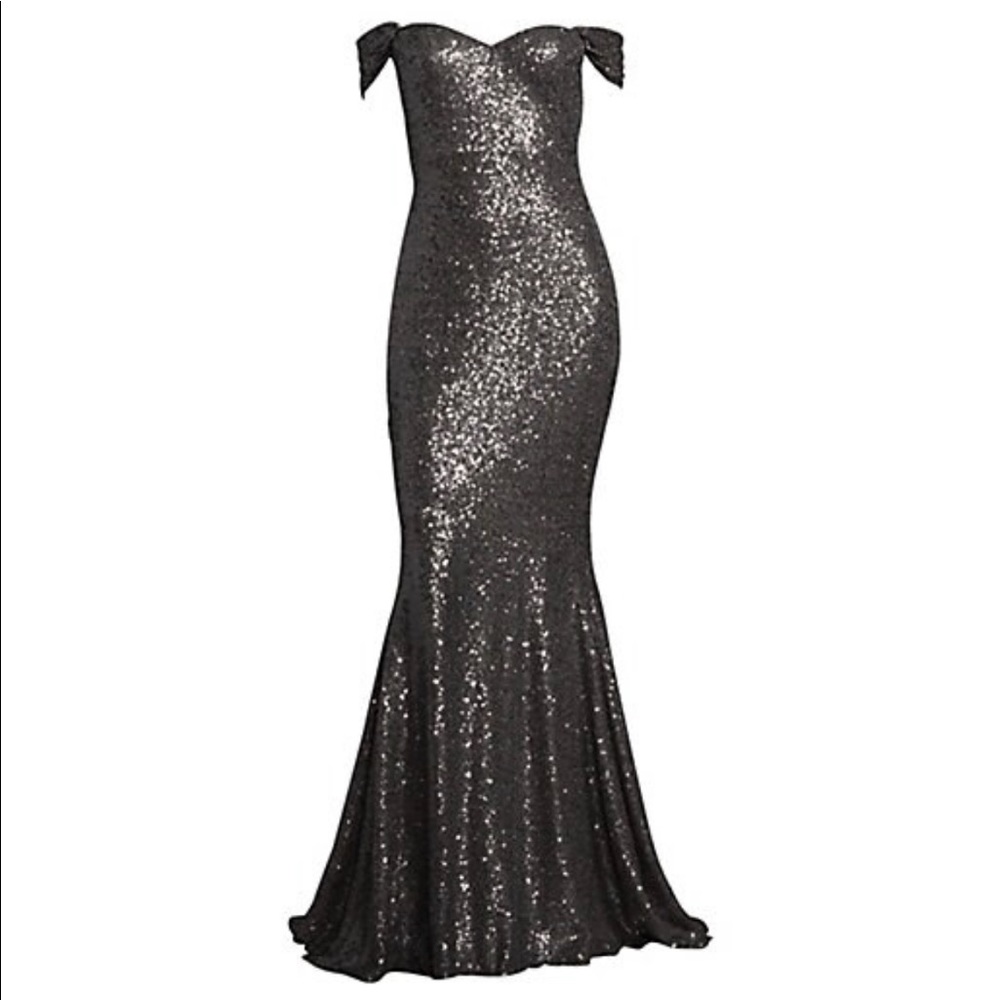 Basix Black Label Sequin Gown